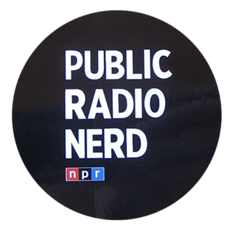 NPR® Public Radio Nerd Round Sticker - NPR® Public Radio Nerd Round Sticker - Image 0 of 0