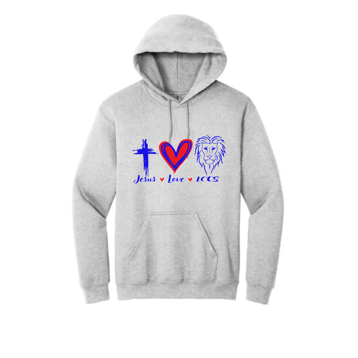 Adult Jesus Love LCCS Hoodie - Adult Jesus Love LCCS Hoodie - Image 2 of 3