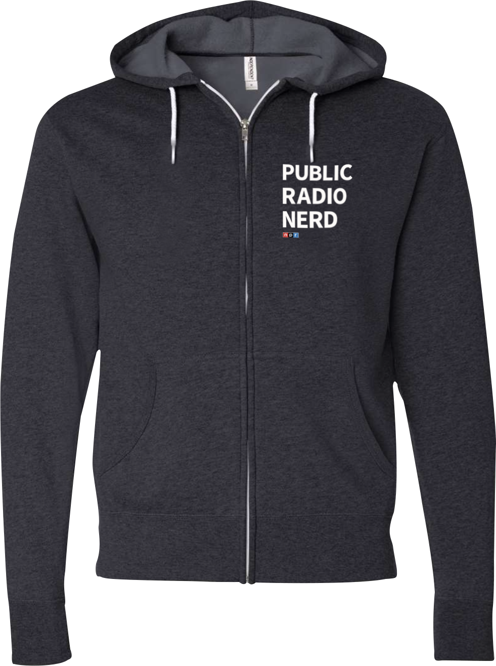 Public Radio Nerd Lightweight Full Zip Hoodie - Public Radio Nerd Lightweight Full Zip Hoodie - Image 0 of 0
