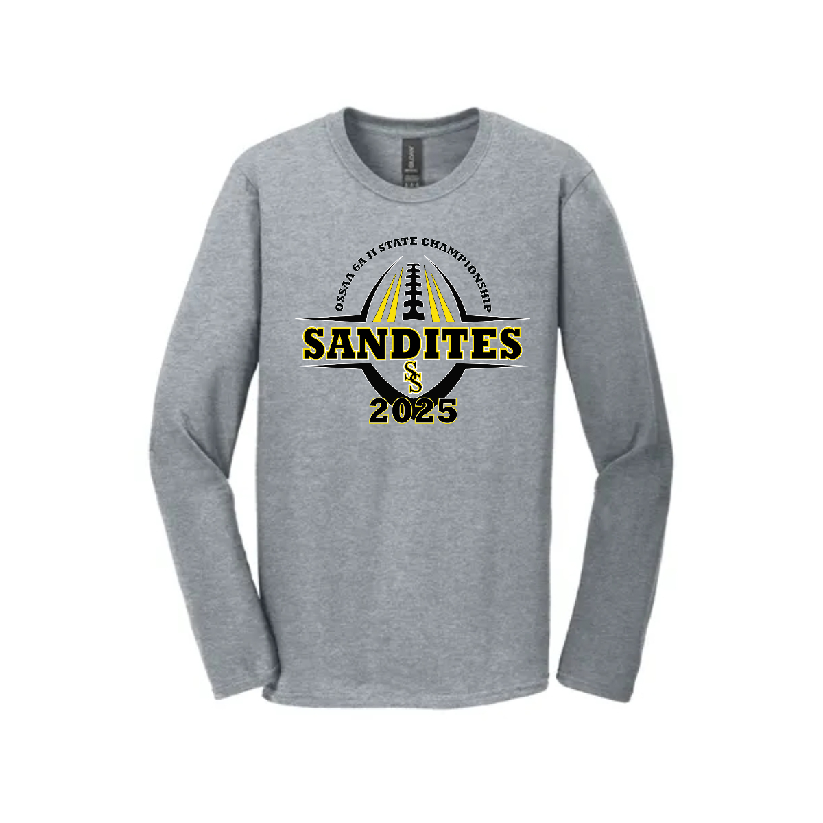 Sandite Adult Championship Long Sleeve T-Shirt. - Sandite Adult Championship Long Sleeve T-Shirt. - Image 1 of 3