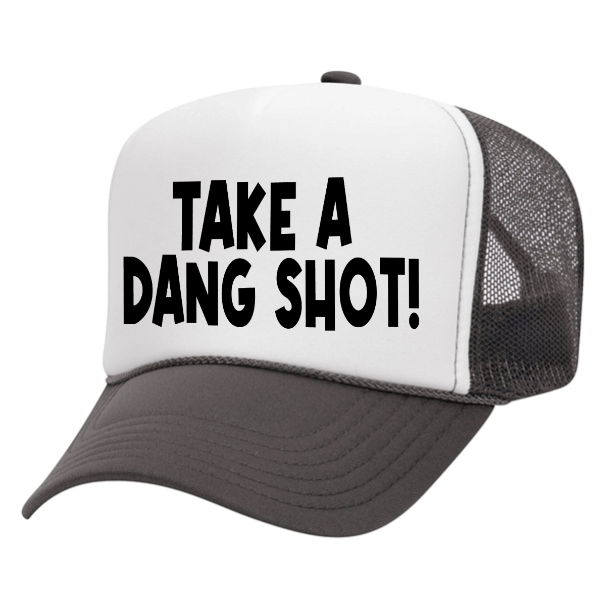 "Take a shot" embroidery Foam Trucker Hat - "Take a shot" embroidery Foam Trucker Hat - Image 0 of 3