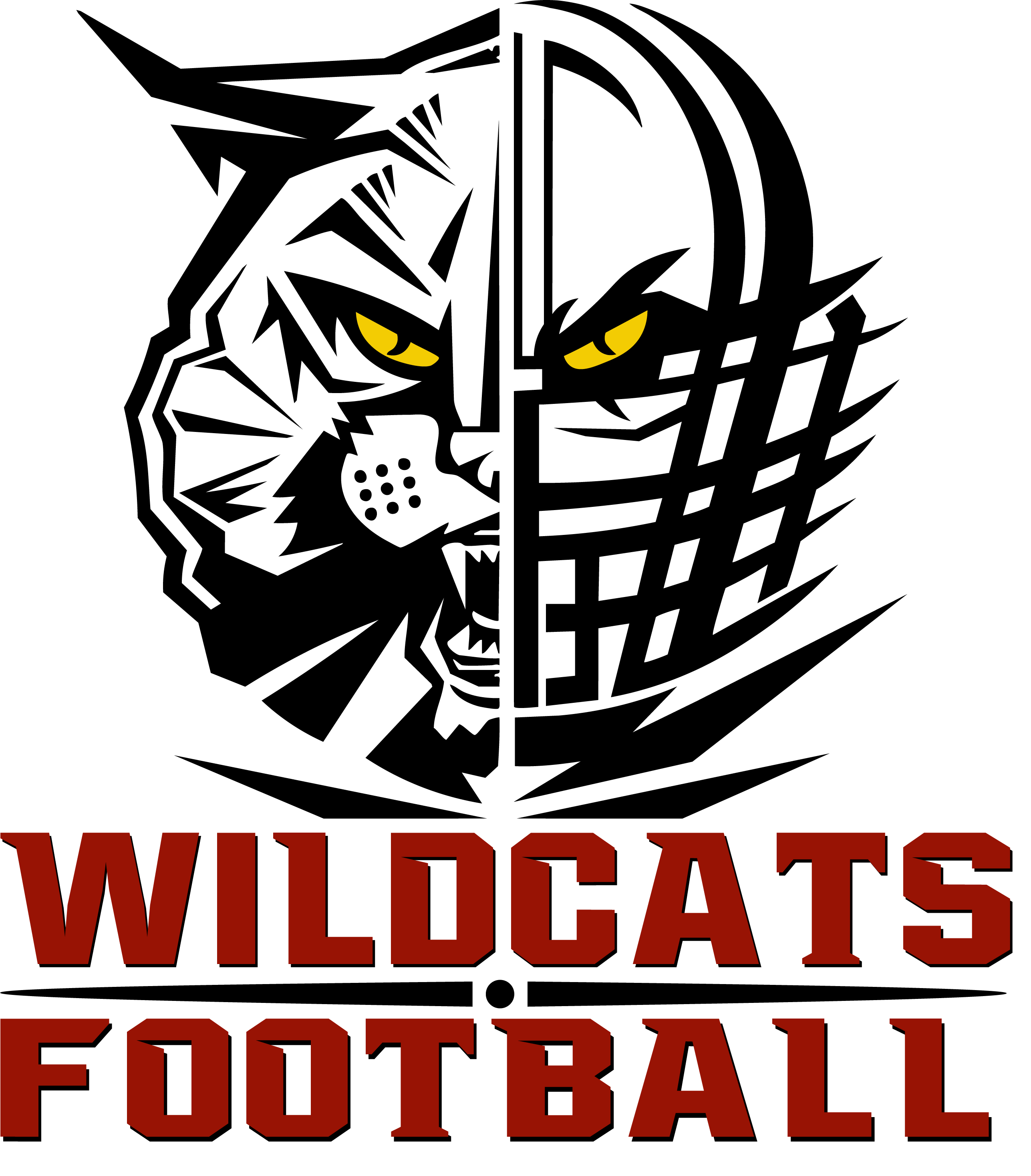 Wildcats football split T-shirt - Wildcats football split T-shirt - Image 1 of 4