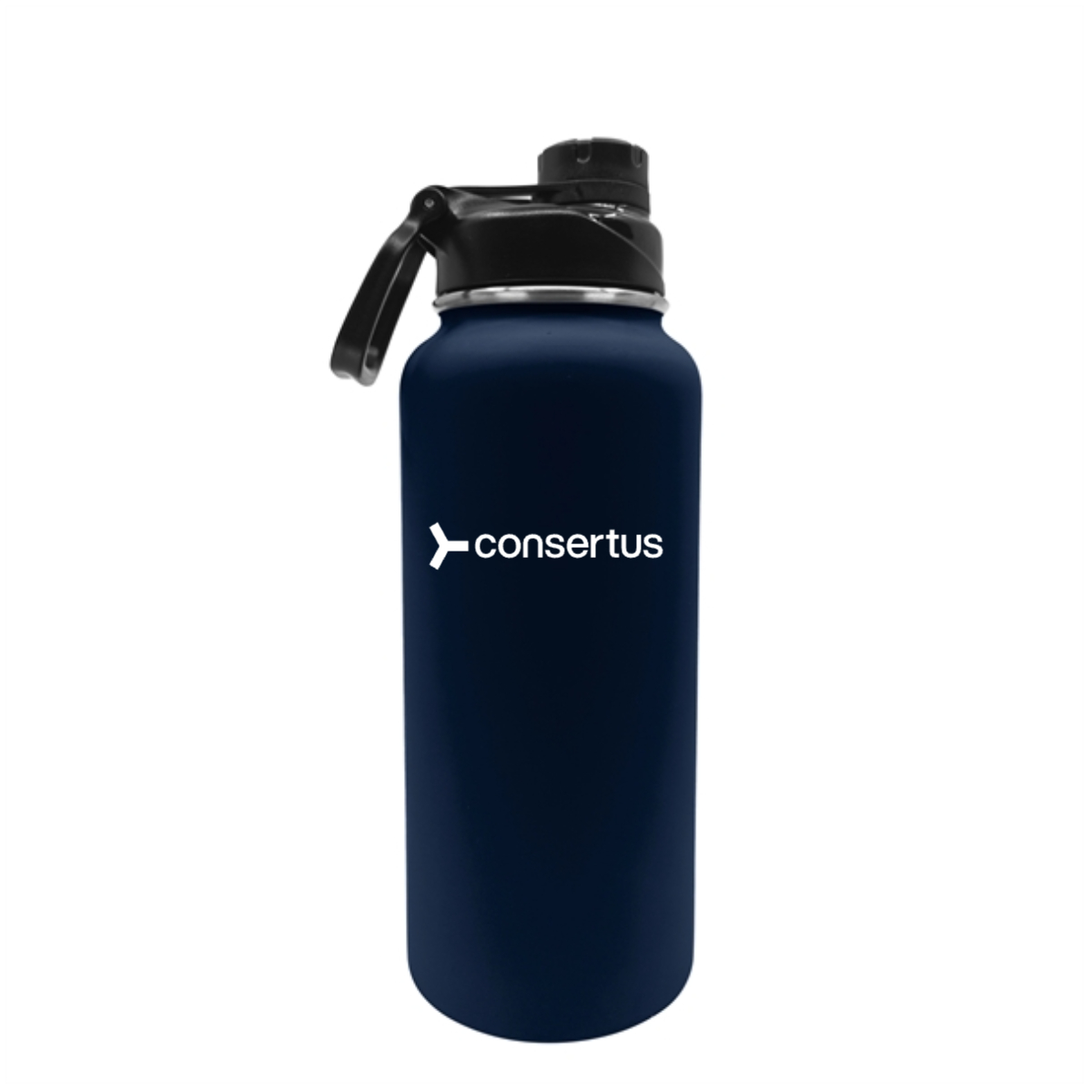 32.5 oz Rubberized Stainless Steel Water Bottle - 32.5 oz Rubberized Stainless Steel Water Bottle - Image 0 of 3
