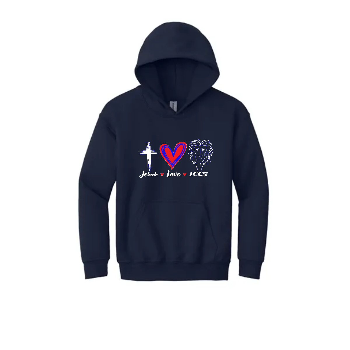 Youth Jesus Love LCCS Hooded Sweatshirt. - Youth Jesus Love LCCS Hooded Sweatshirt. - Image 0 of 3