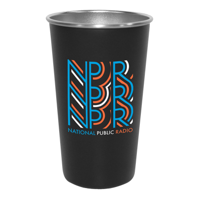 NPR Retro 90s Logo 16 Oz. Single Wall Pint Tumbler - NPR Retro 90s Logo 16 Oz. Single Wall Pint Tumbler - Image 0 of 0