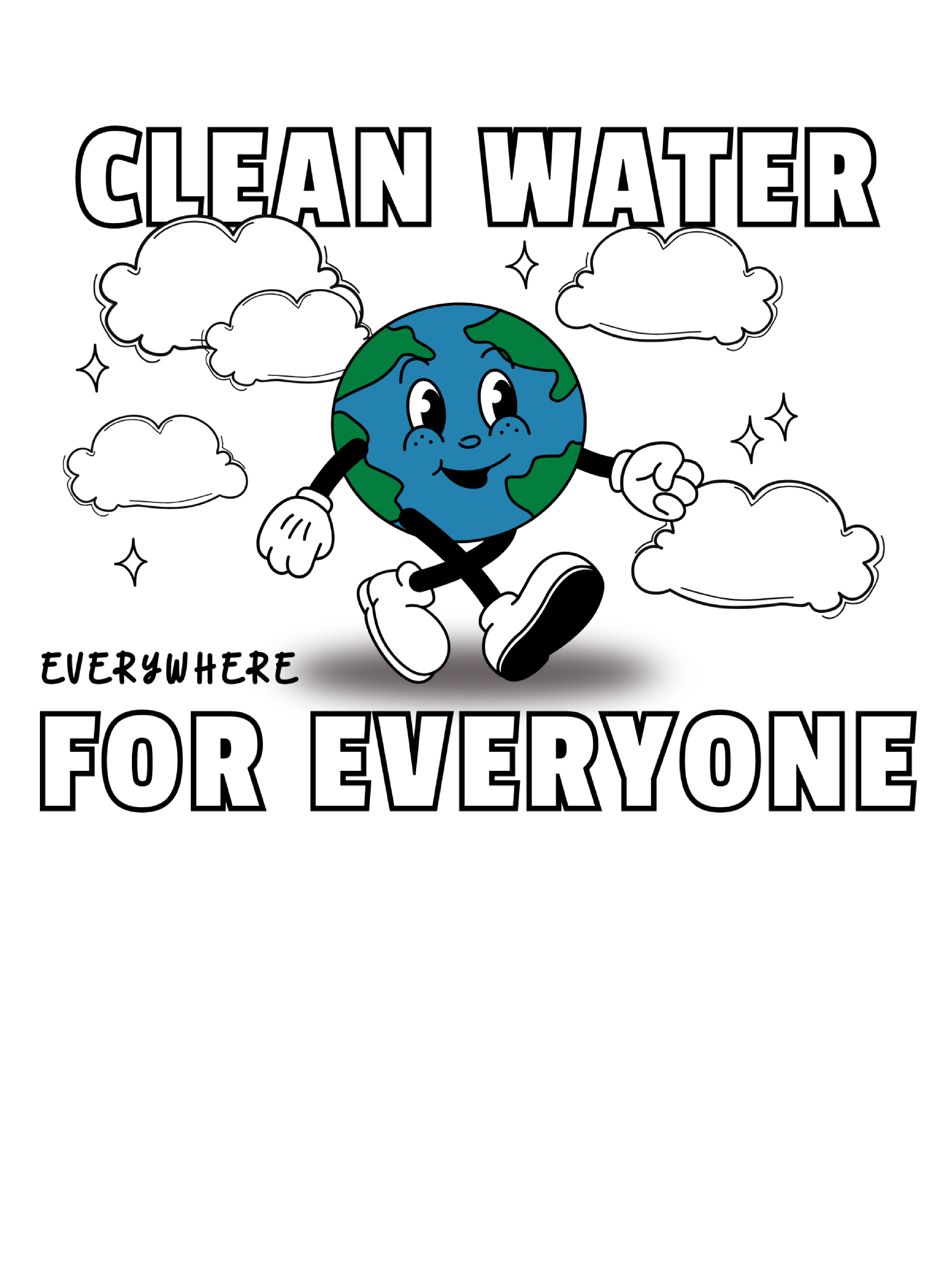Clean Water For Everyone Heavy Cotton™ T-Shirt - Clean Water For Everyone Heavy Cotton™ T-Shirt - Image 1 of 6