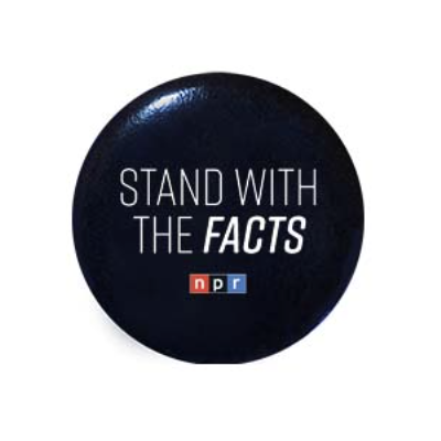 NPR® Stand with the Facts Black Button - NPR® Stand with the Facts Black Button - Image 0 of 0