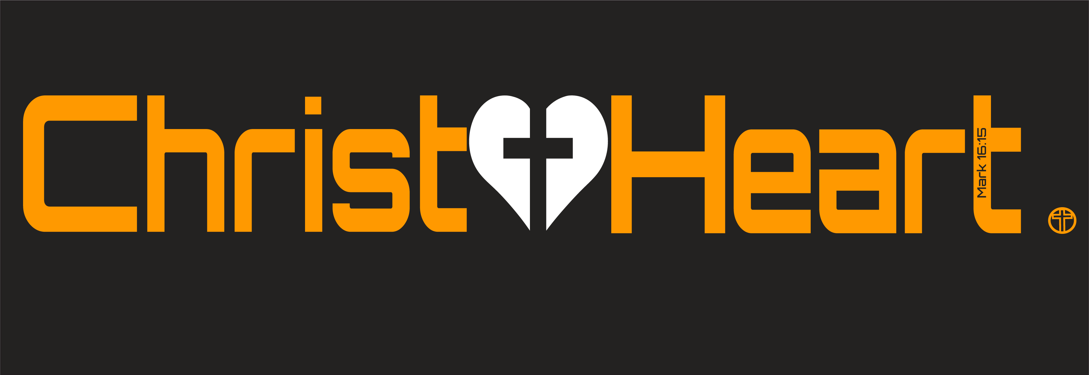 T-Shirt / Christ+Heart Orange Logo - T-Shirt / Christ+Heart Orange Logo - Image 1 of 6
