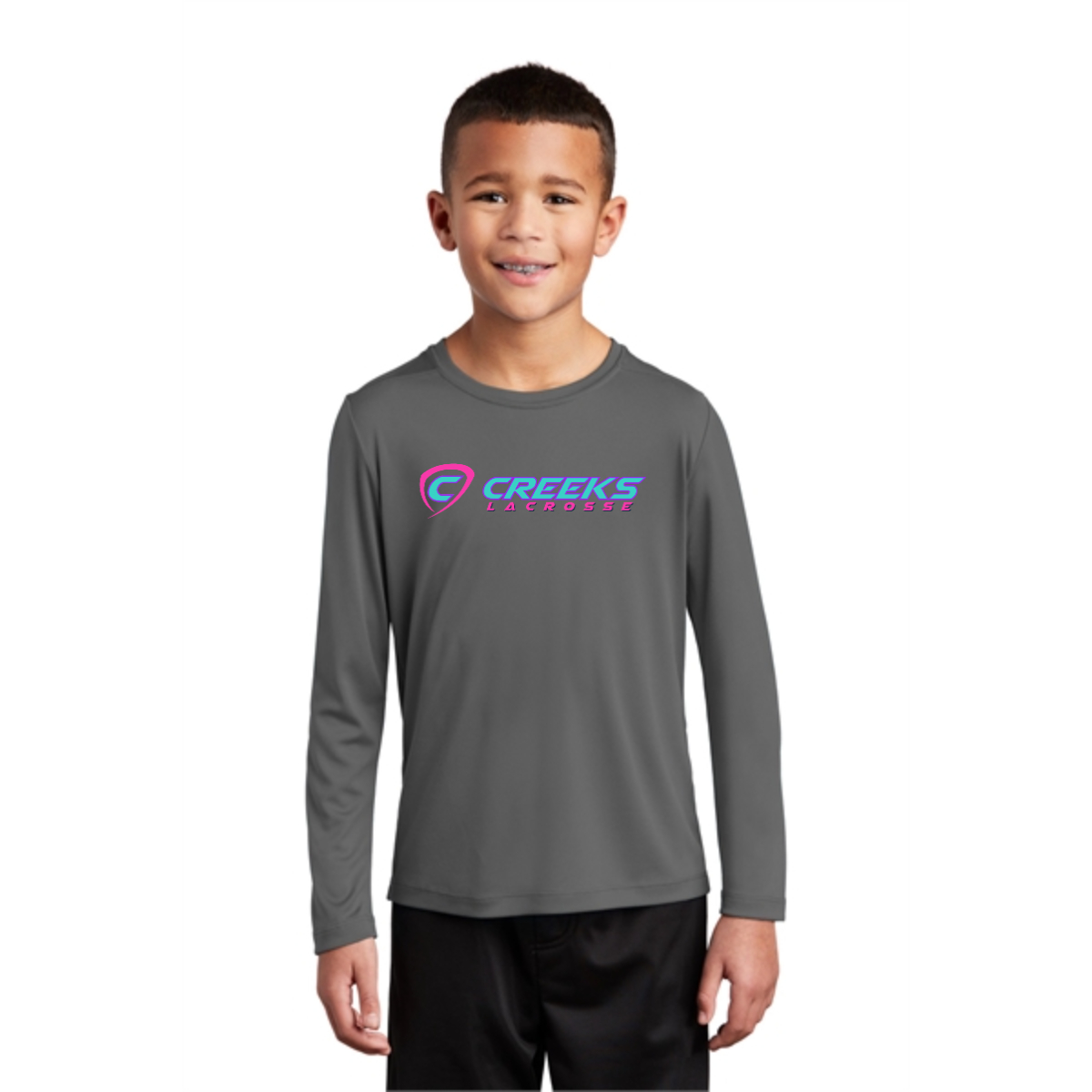 Creeks Youth Posi-UV Pro Long Sleeve Tee. - Creeks Youth Posi-UV Pro Long Sleeve Tee. - Image 1 of 3