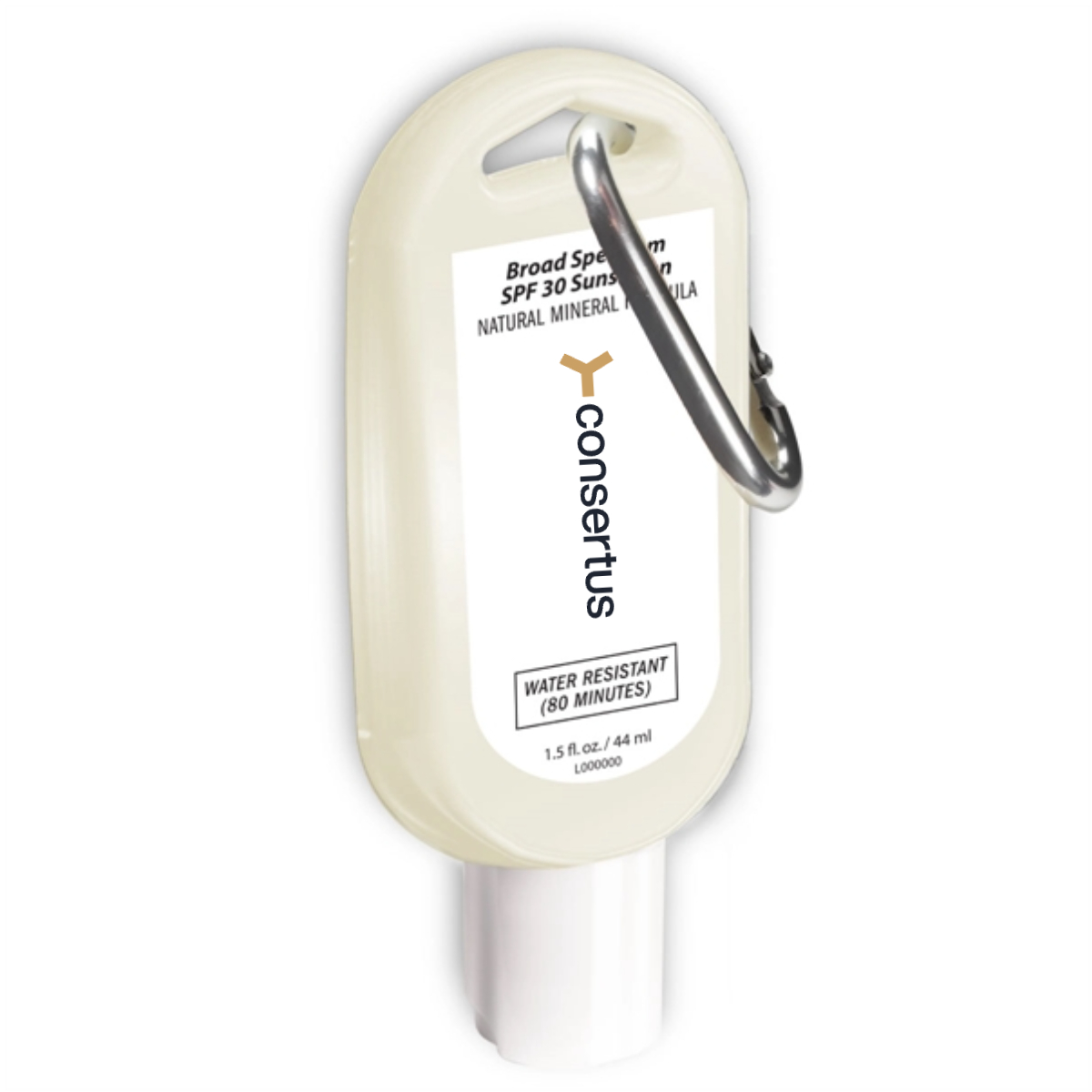Mineral SPF 30 Broad Spectrum Sunscreen Tottle w/ Carabiner - Mineral SPF 30 Broad Spectrum Sunscreen Tottle w/ Carabiner - Image 0 of 0