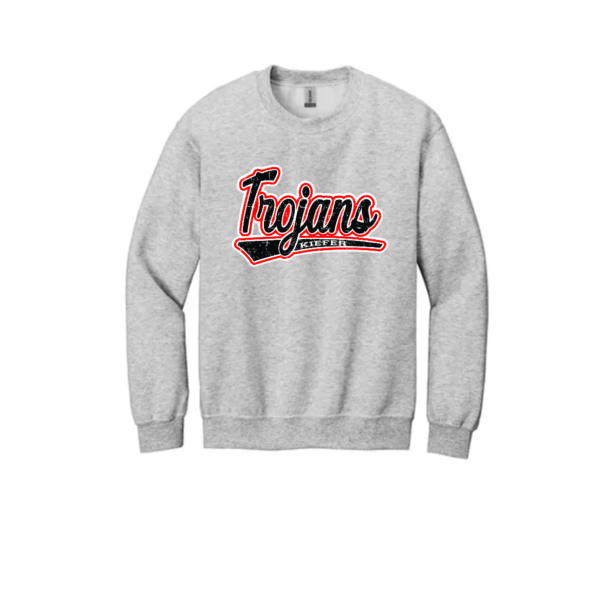 Adult Trojan Banner Crewneck Sweatshirt. - Adult Trojan Banner Crewneck Sweatshirt. - Image 1 of 2