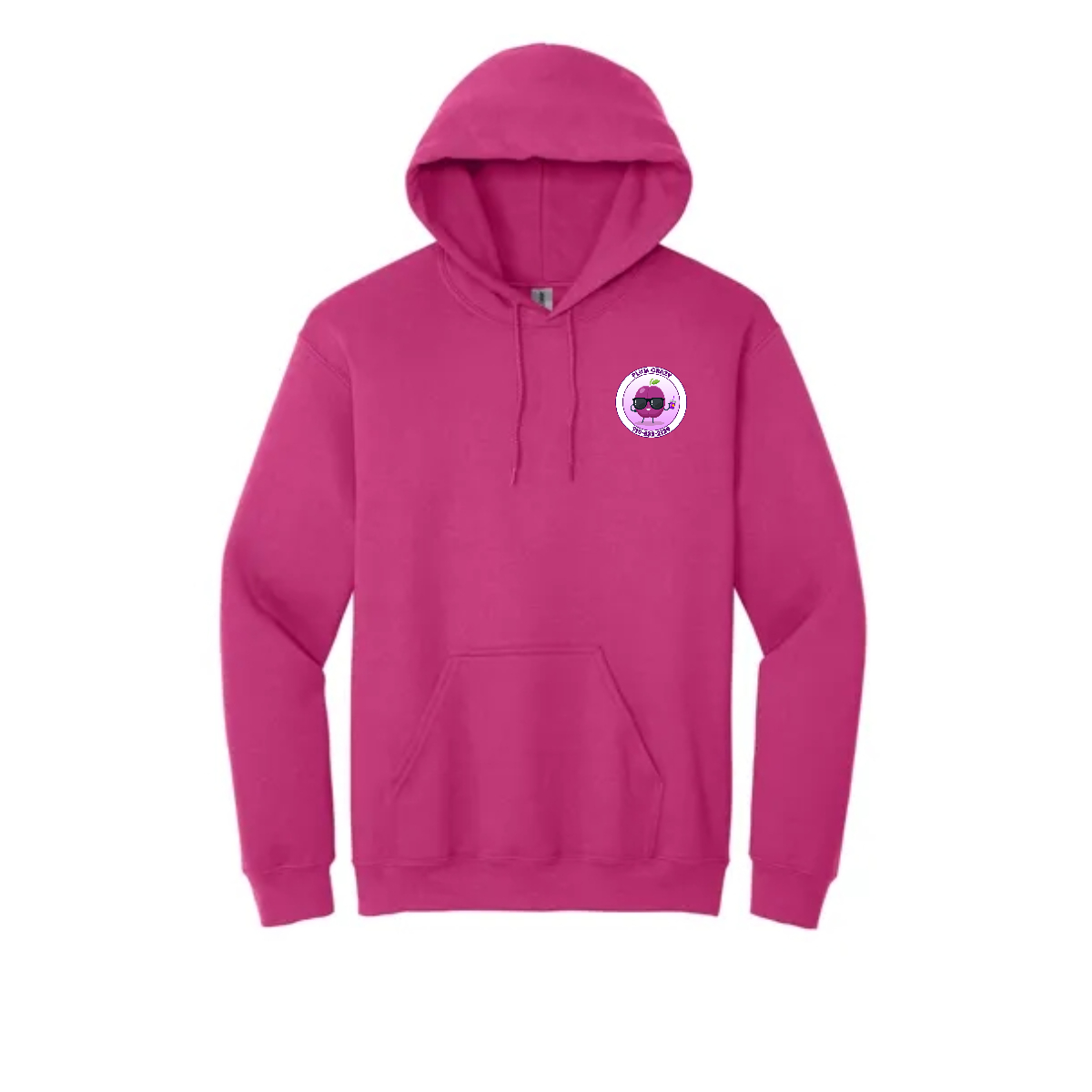 Adult Plum Crazy Hooded Sweatshirt. - Adult Plum Crazy Hooded Sweatshirt. - Image 3 of 6